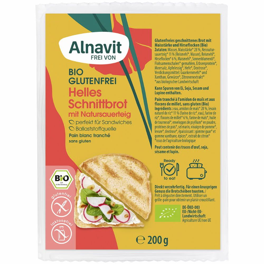 Alnavit Helles Schnittbrot glutenfrei