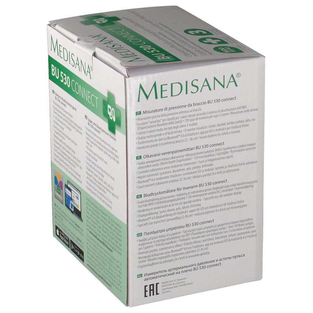 Medisana® Oberarm-Blutdruckmessgerät BU 530 connect