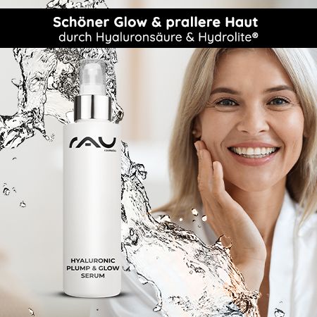 RAU Cosmetics Hyaluronic Plump & Glow Serum - Feuchtigkeitsserum für pralle, strahlende Haut