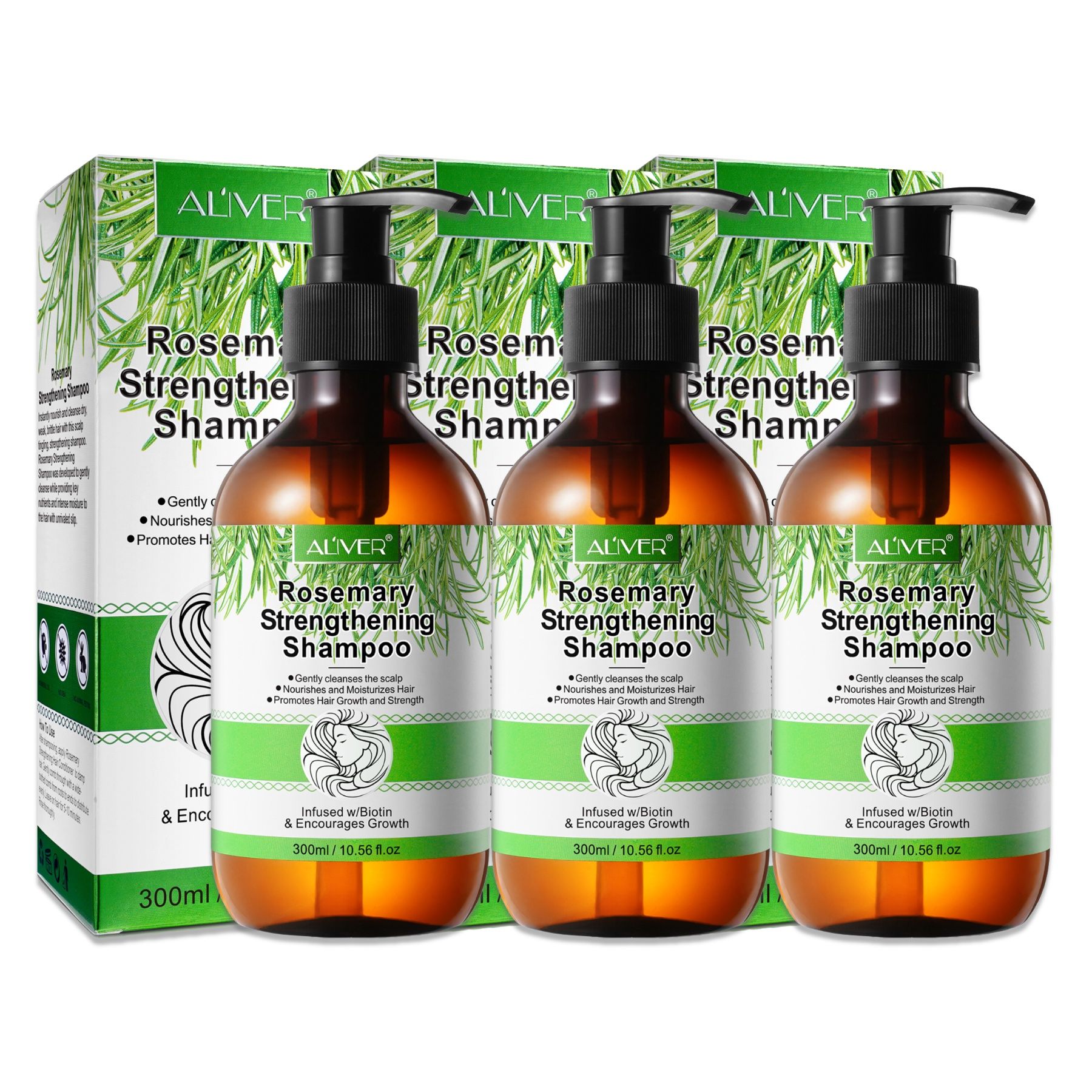 ALIVER Haarshampoo mit Rosmarinöl für Haarpflege