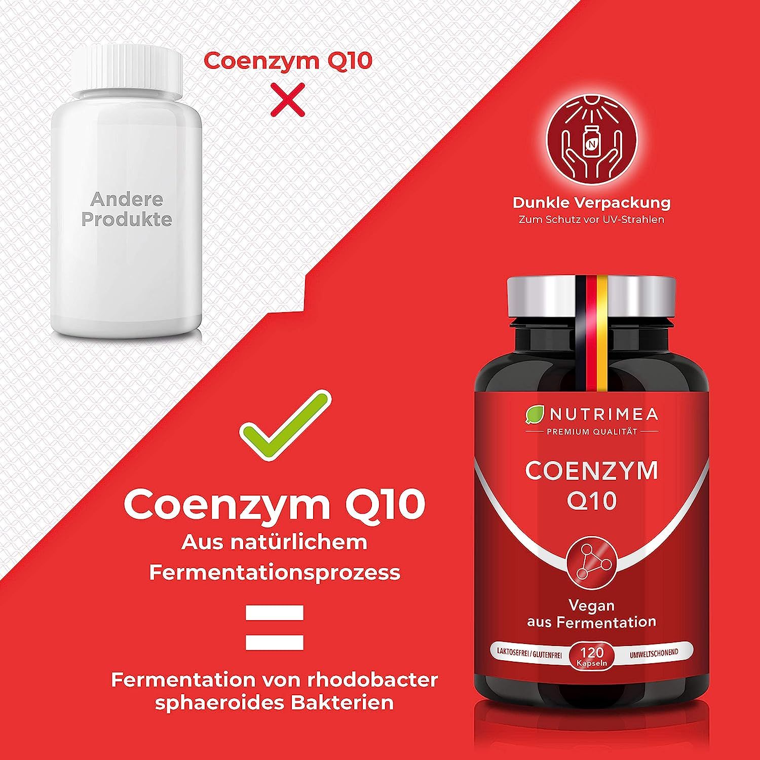 Nutrimea PREMIUM COENZYM Q10 Hochdosiert | Vegane