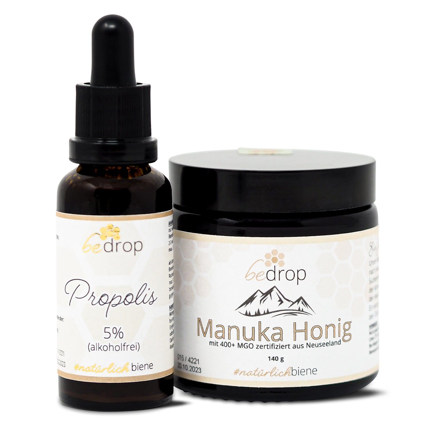 bedrop Das Kinder Set | Manuka Honig MGO 400 + Propolis Tinktur (alkoholfrei)