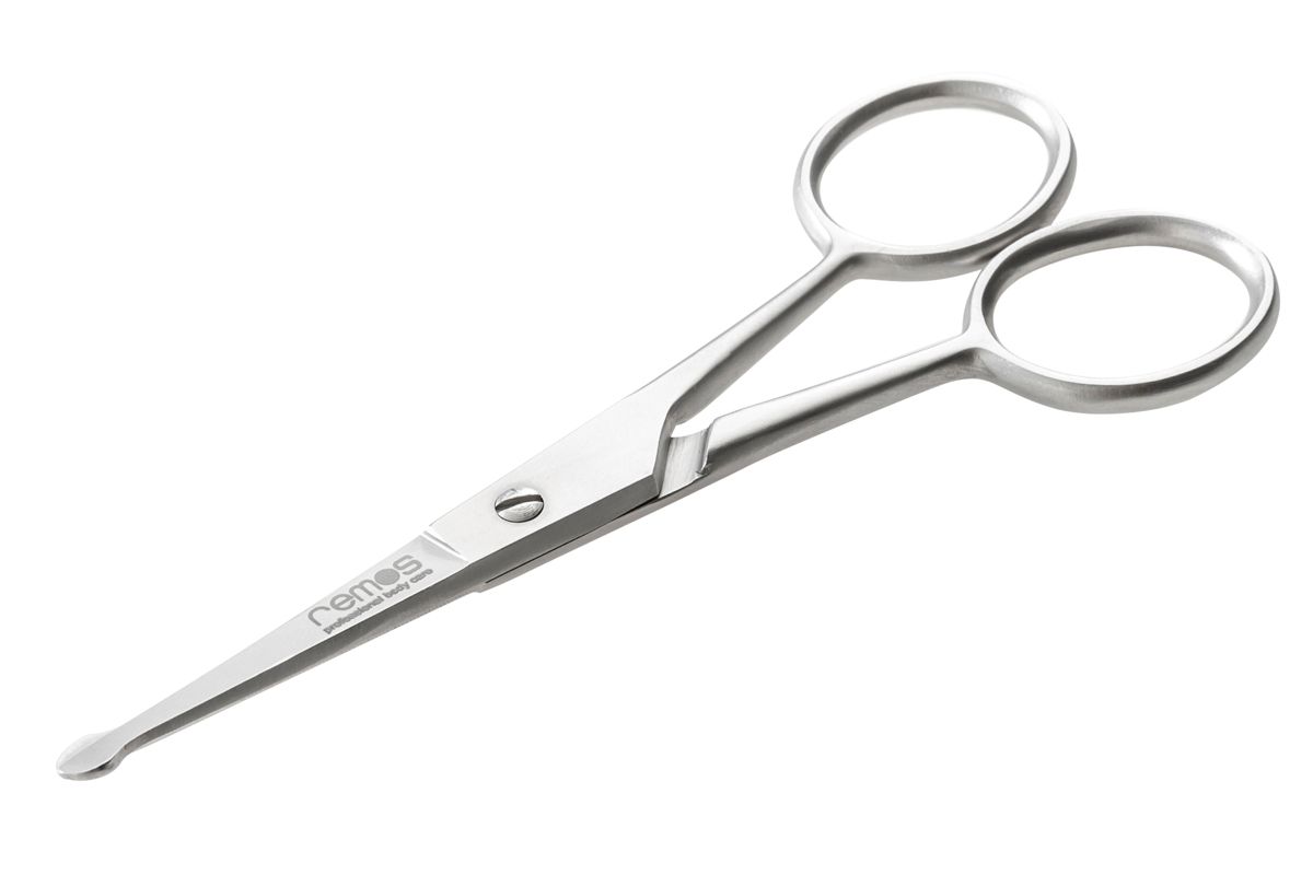REMOS Nasenhaarschere mit runden Spitzen rostfreier Edelstahl 11,5 cm