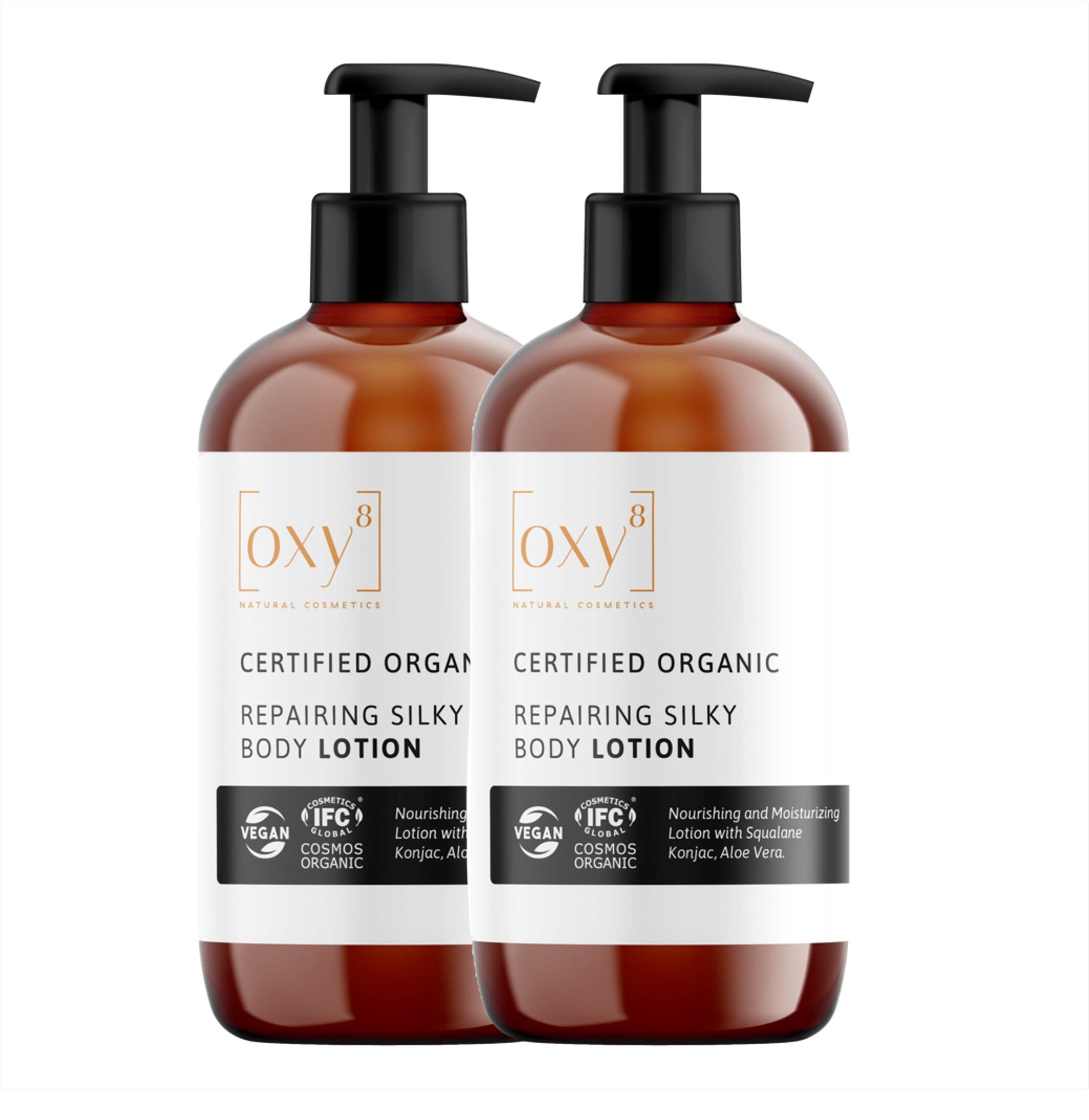 oxy8 Naturkosmetik REPAIRING SILKY BODY LOTION - Sparset 2er Packung