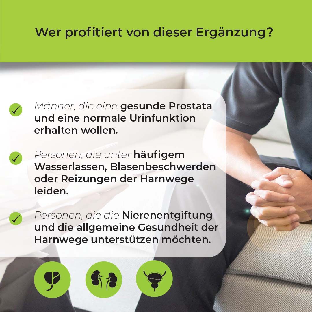 Biostile Urovit Kapseln – Prostata Komplex für Männer mit Sägepalme, Zink & Selen