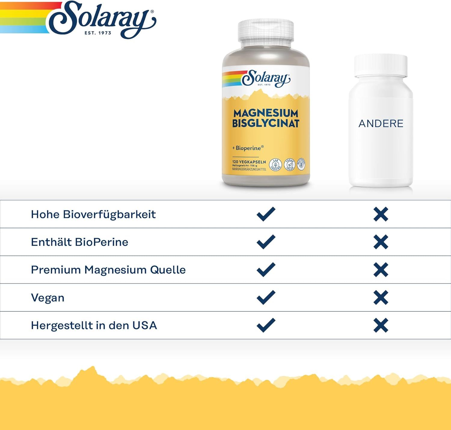 Solaray Magnesium Bisglycinat Kapsel