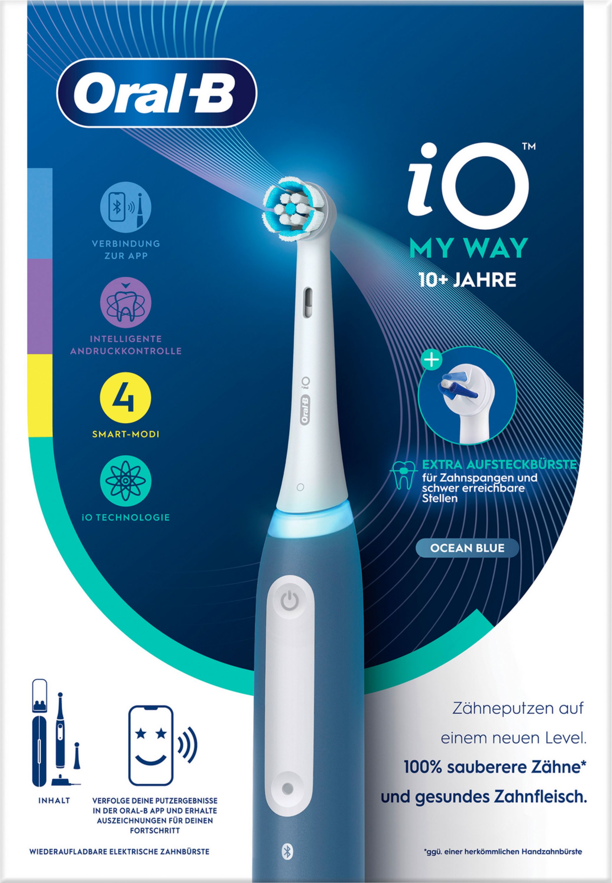Oral-B - Elektrische Zahnbürste "iO My Way Teens" in Blau