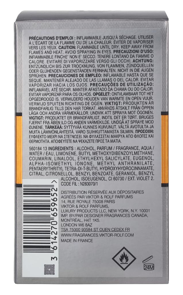 Rückseite der grauen Verpackung. Text in mehreren Sprachen. Code und Logo.