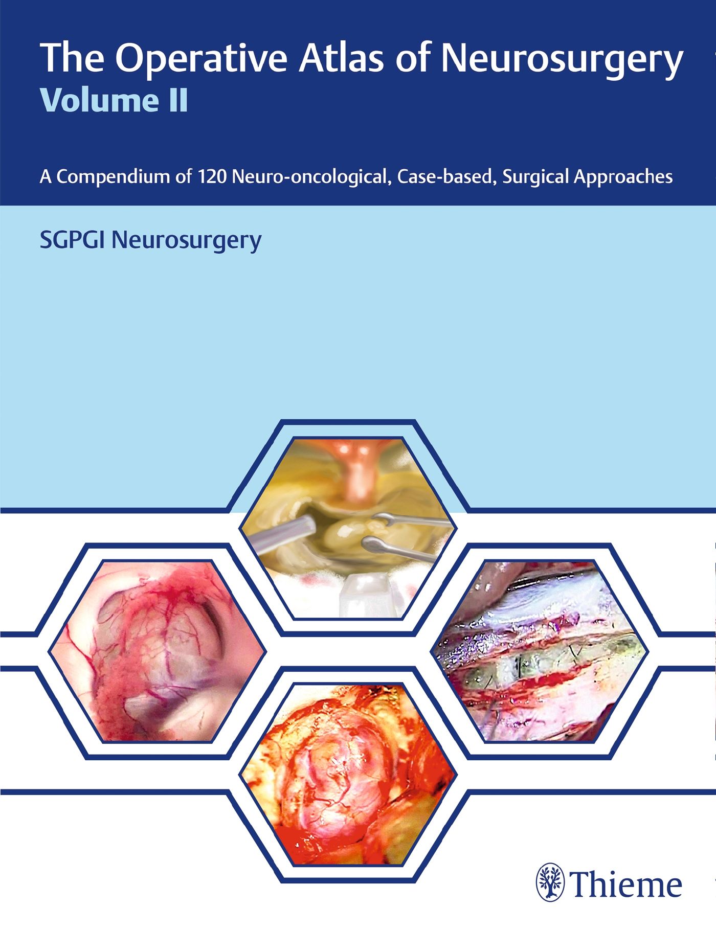 Buchcover: The Operative Atlas of Neurosurgery, Band II. Enthält chirurgische Ansätze. Herausgeber: Thieme.