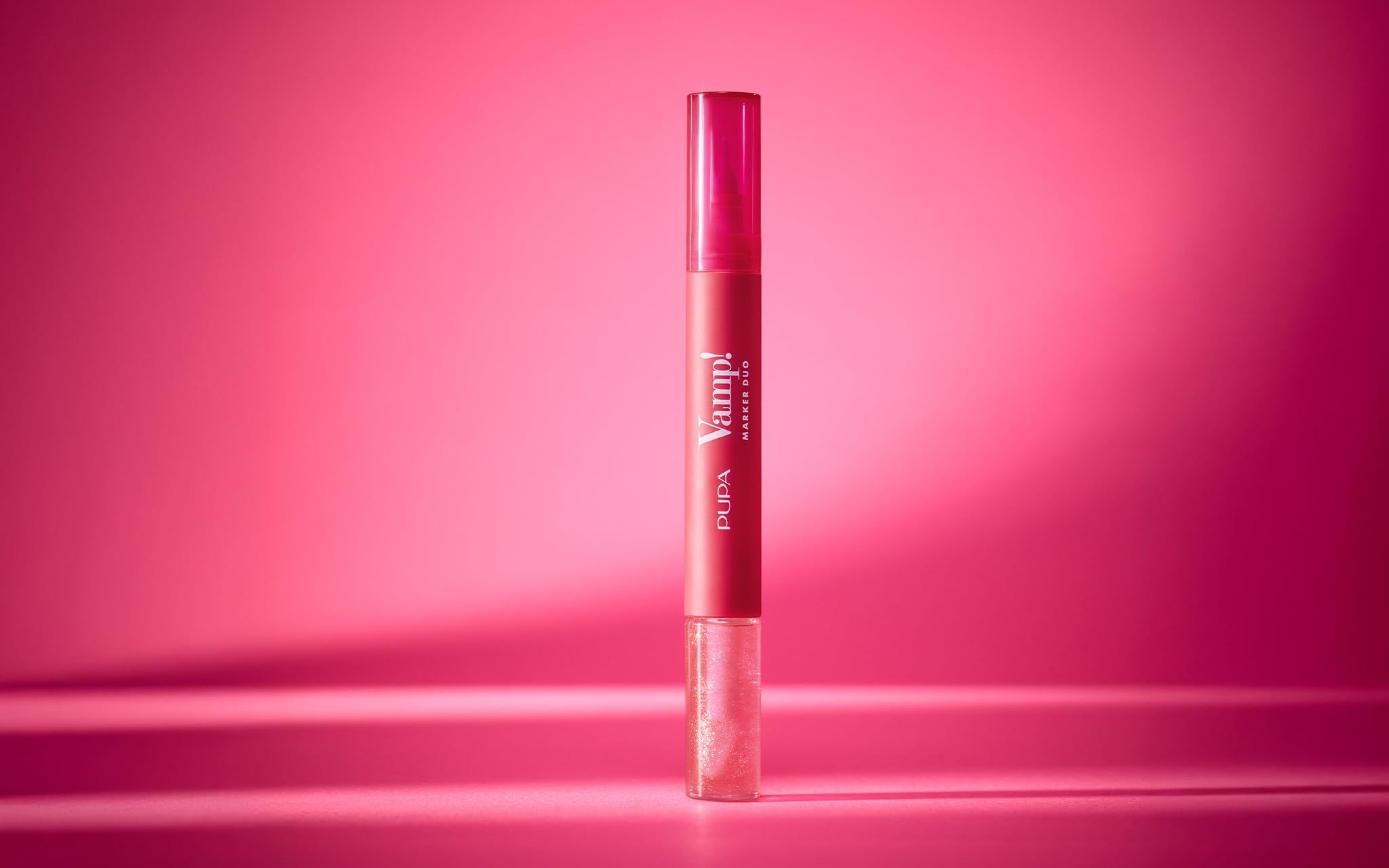 Pupa Vamp! Marker 3‑in‑1 Lippenstift + Gloss Duo, 007 Red Potion