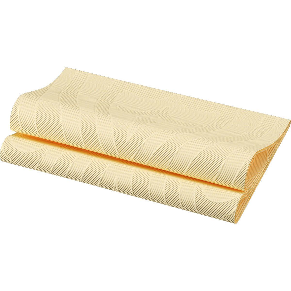 6x Elegance-Servietten 40 x 40  1/4 Falz Lily cream