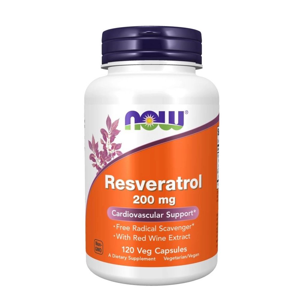 NOW FOODS Natürliches Resveratrol mit Rotweinextrakt