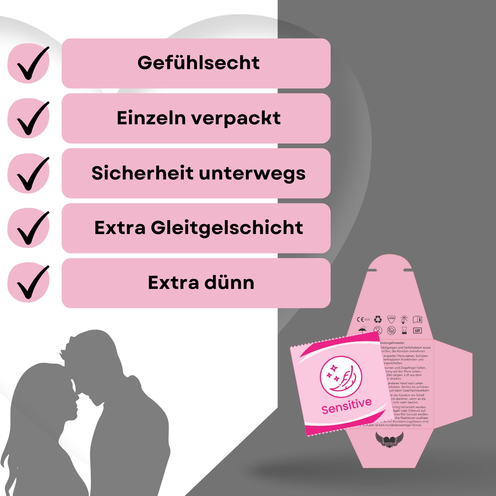 Lovelyness - Kondome Sensitiv Gefühlsecht extra Dünn