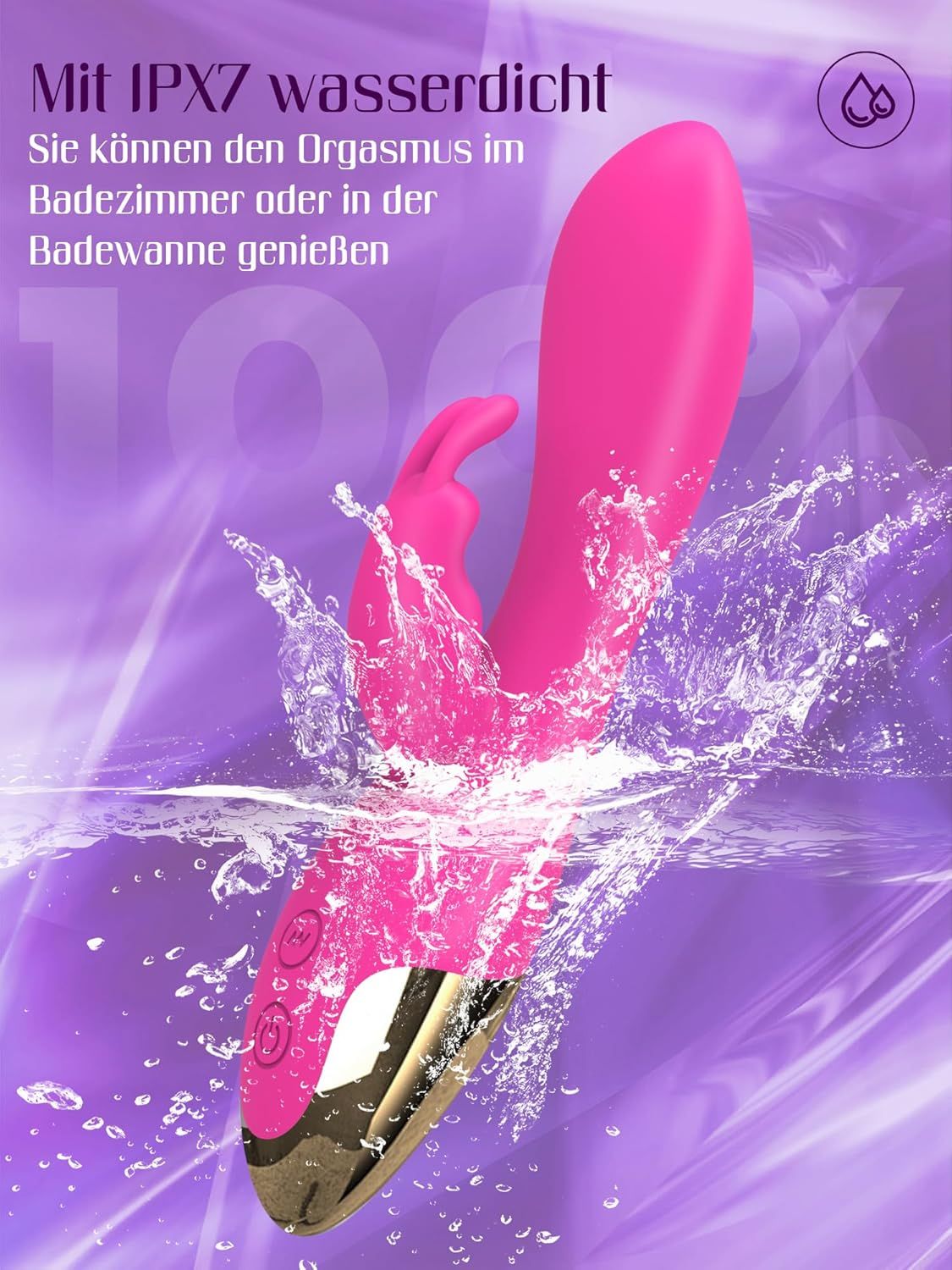 HIVEFUN Diloschwanz G Punkt Vibrator rosarot