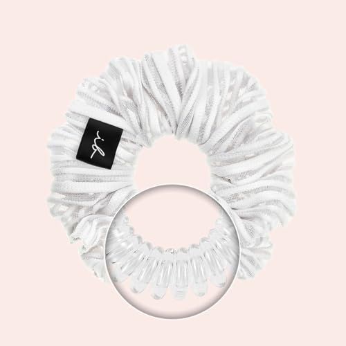 Haarband Sprunchie Extra Hold Reinweiß