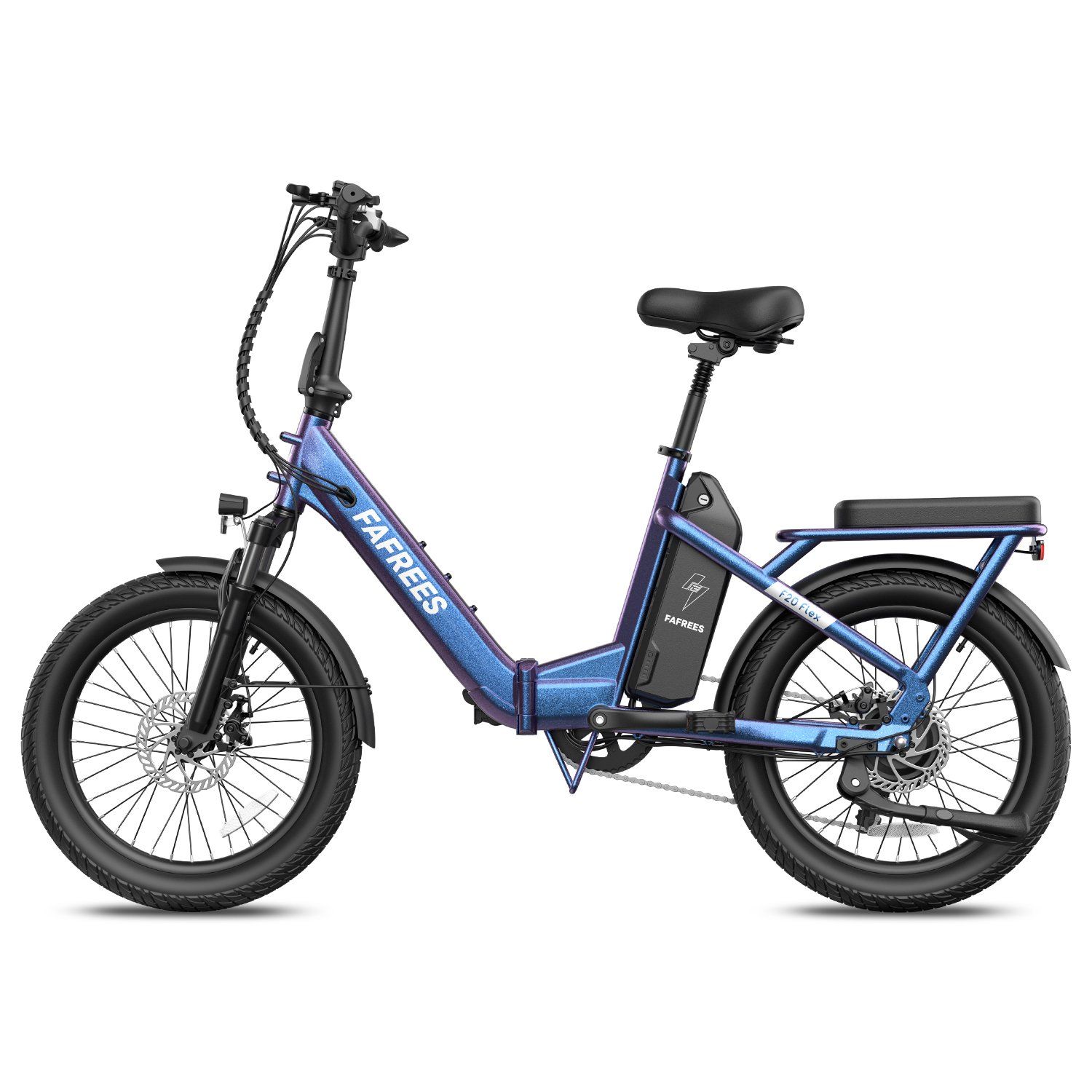 FAFREES F20 Flex Faltbares E-Bike, 25-Ah-Akku (herausnehmbar), 7-Gang-Schaltung