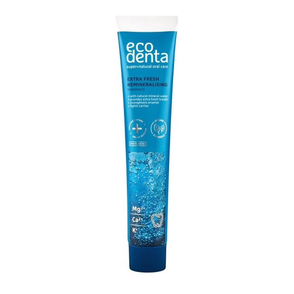 eco denta EXPERT LINE remineralisierende Zahnpasta mit Vytautas Mineralwasser