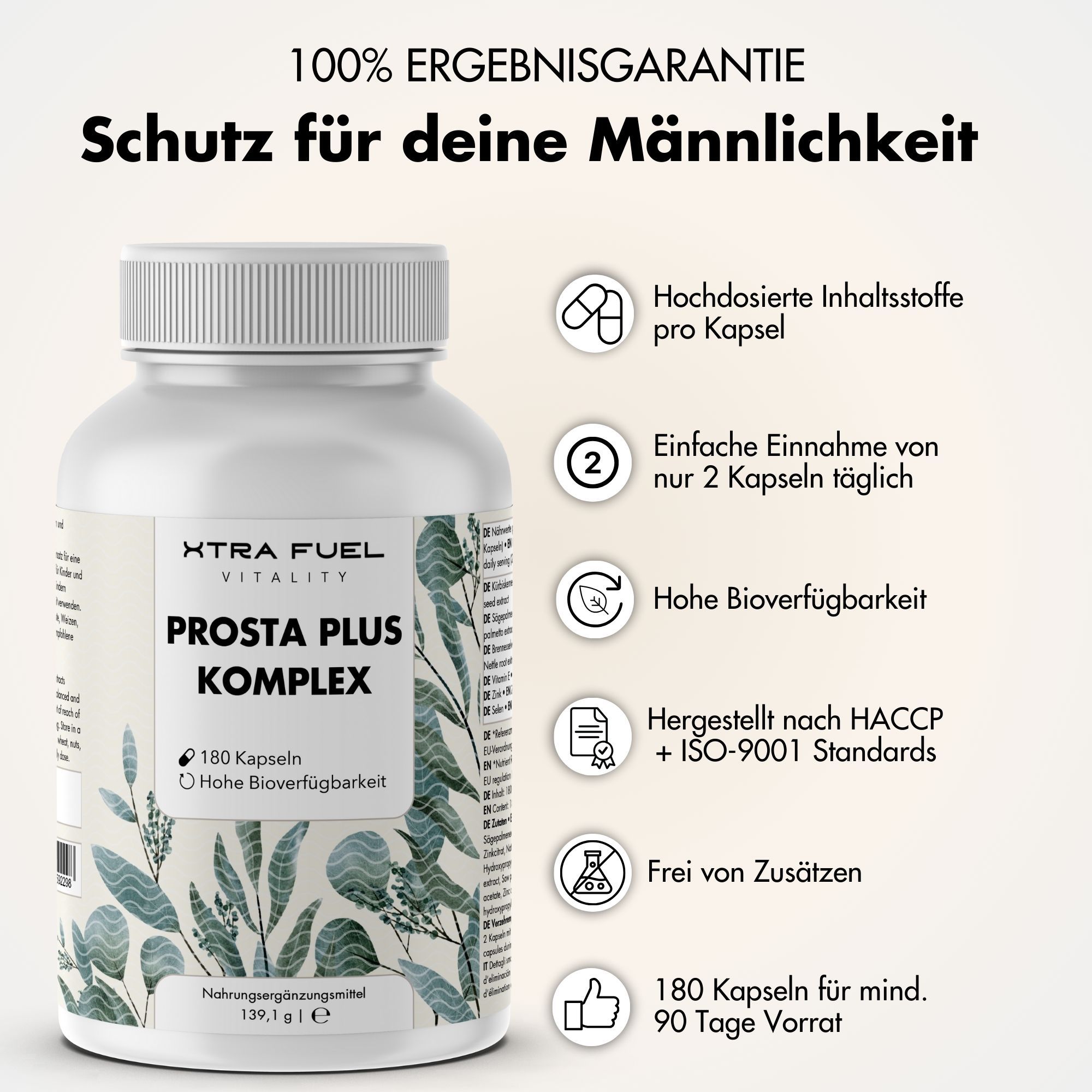 XTRA FUEL Prostata Kapseln Prosta Plus Komplex