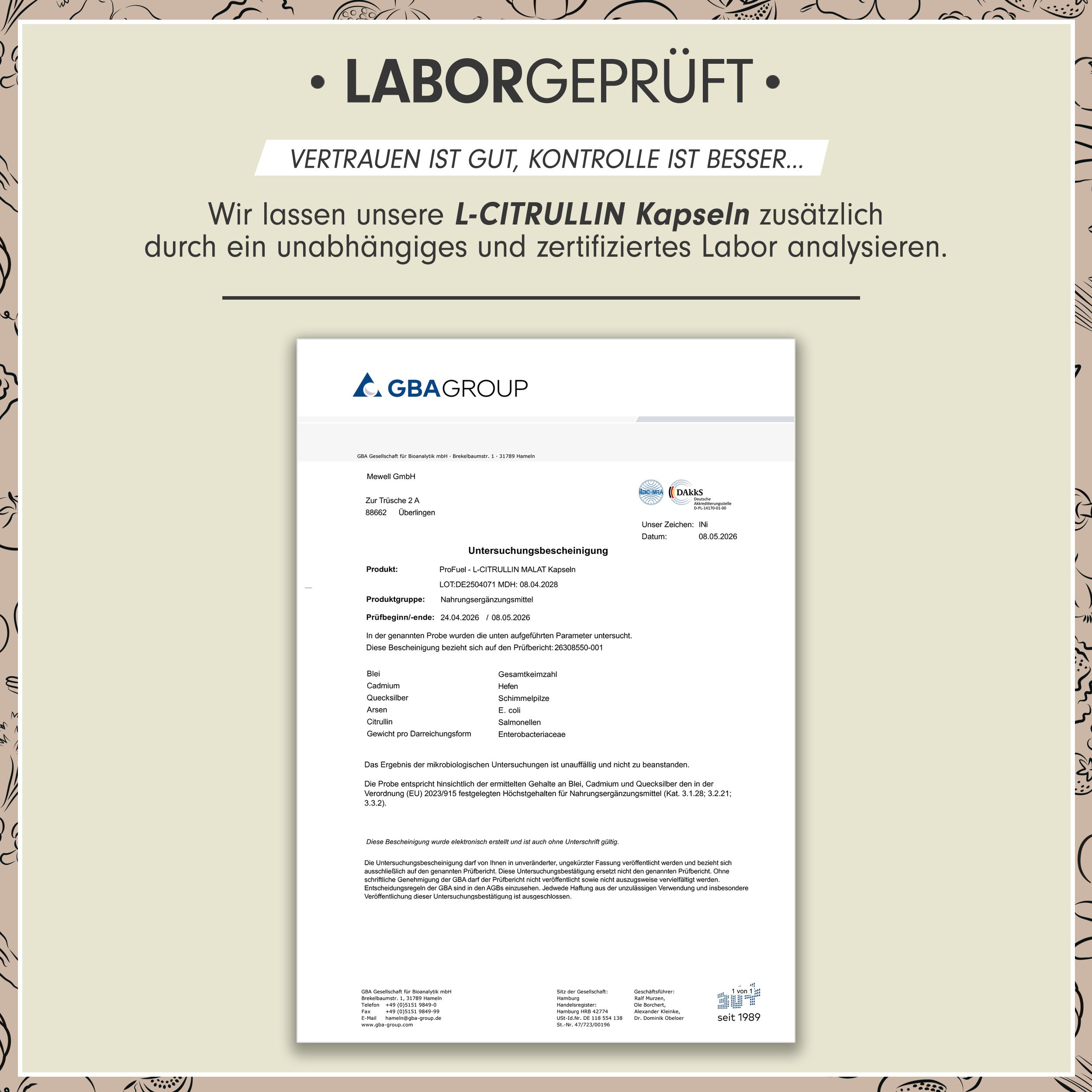 ProFuel - L-Citrullin Malat 360 Kapseln