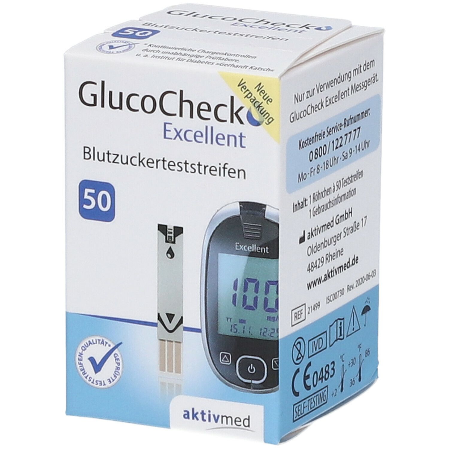 GlucoCheck Excellent Teststreifen