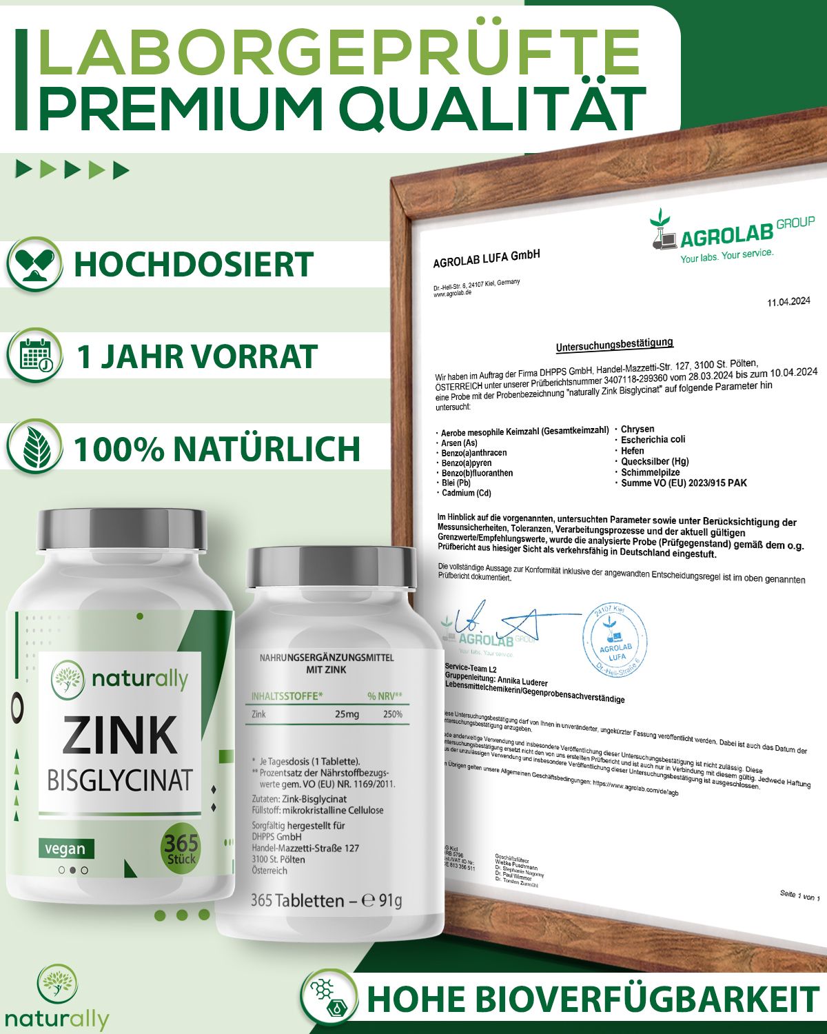 naturally Zink | für Haut, Haare & Nägel