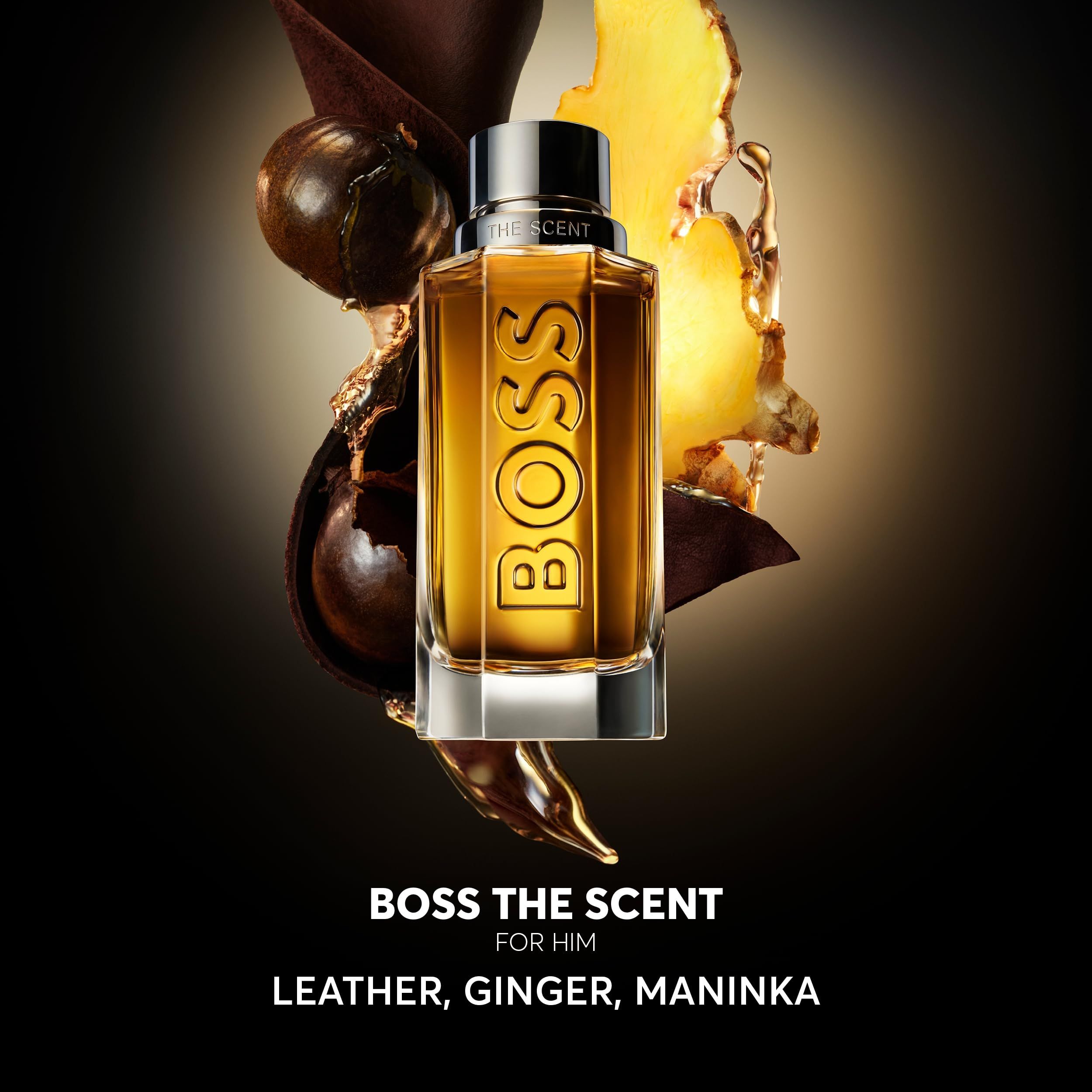 Hugo Boss The Scent for Him Eau de Parfum mit Ingwer, Maninka und Leder.