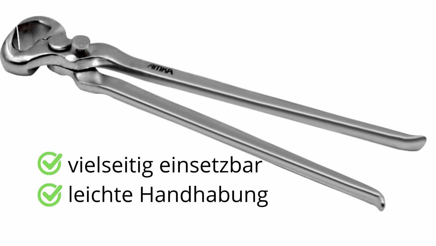 AMKA Hufzange mit Feder