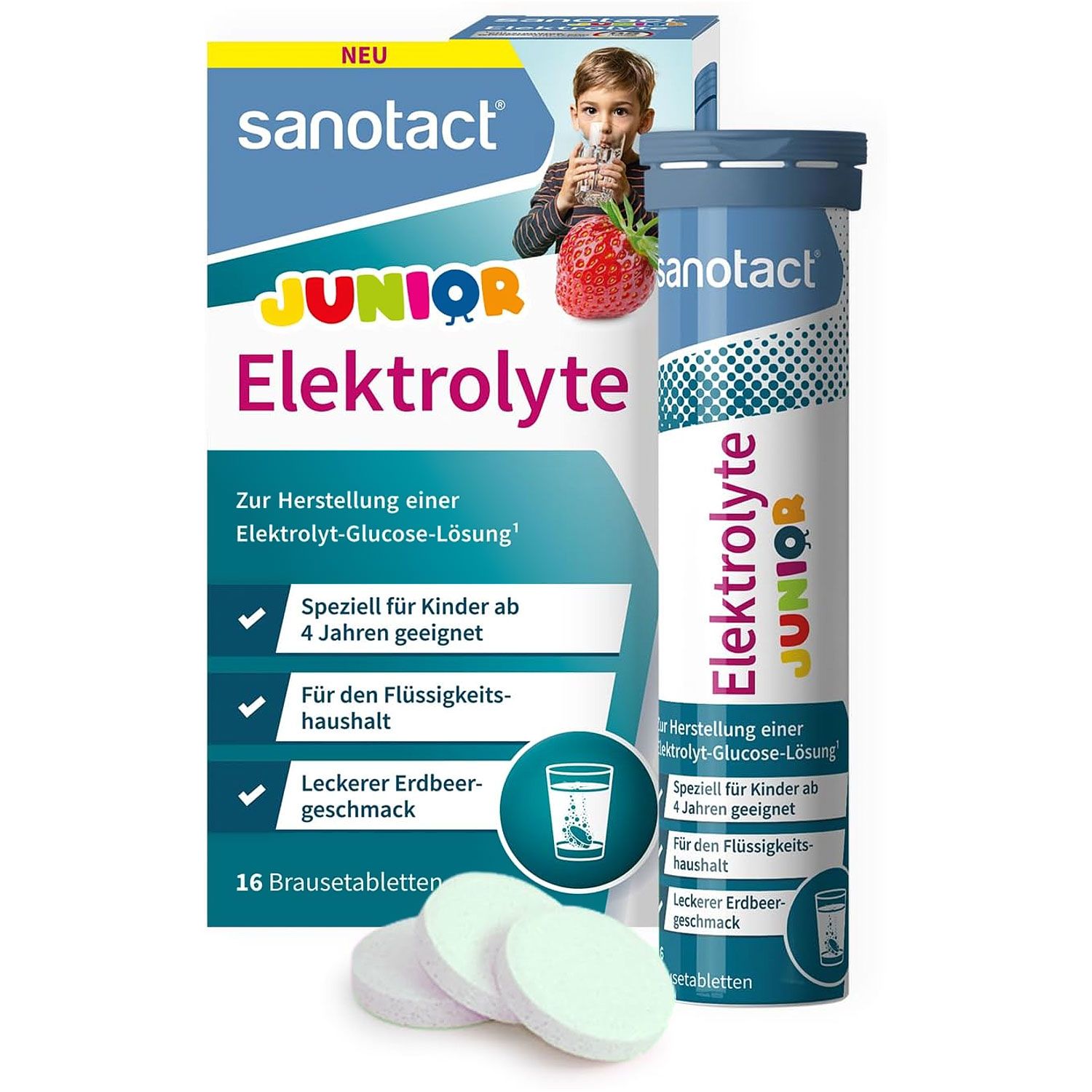 Sanotact Elektrolyte Junior Brausetabletten
