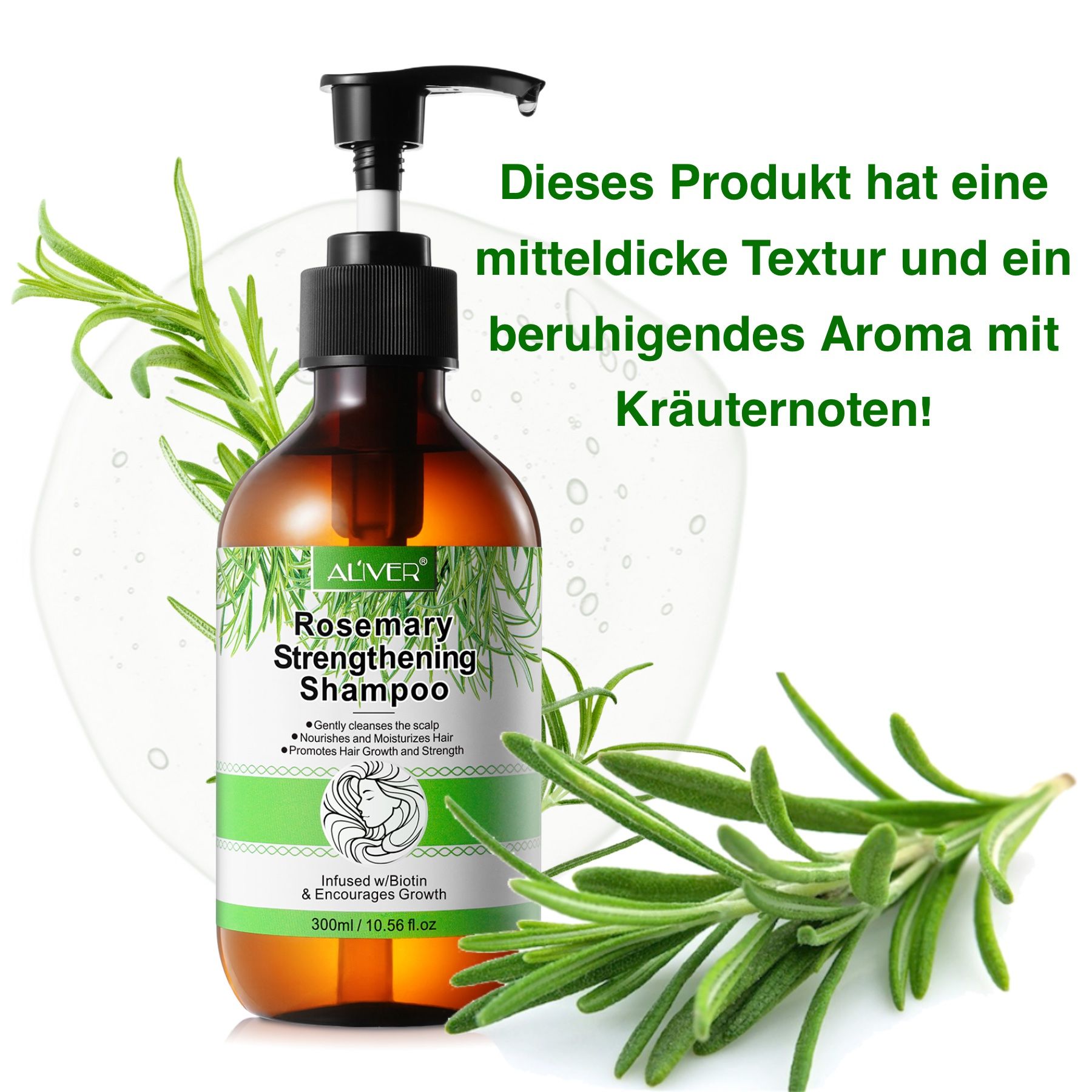 ALIVER Haarshampoo mit Rosmarinöl für Haarpflege