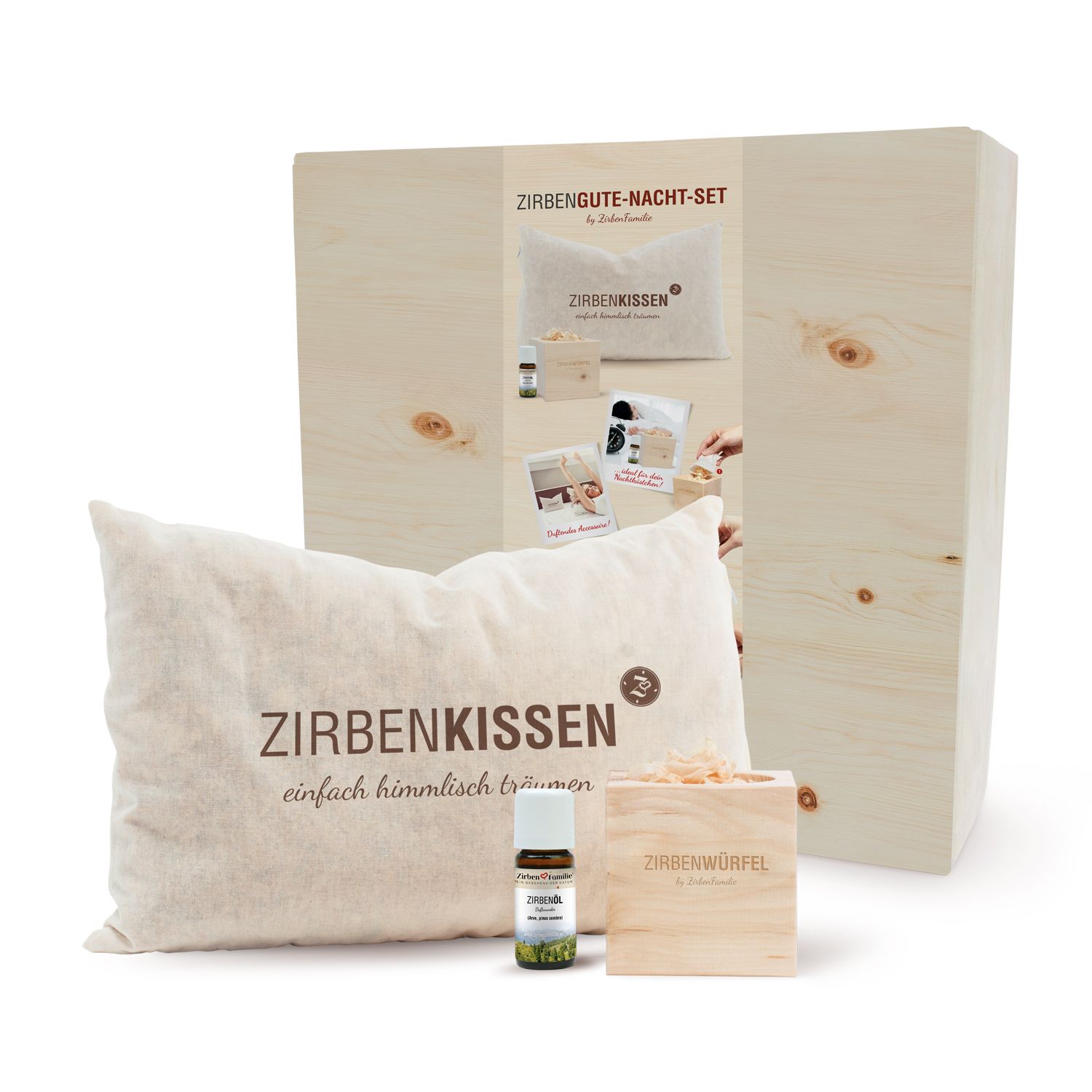 ZirbenFamilie "Gute Nacht Set"