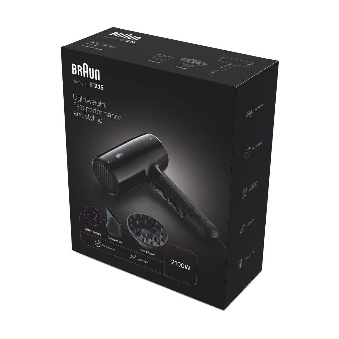 Braun HD 2.15   schwarz Haartrockner