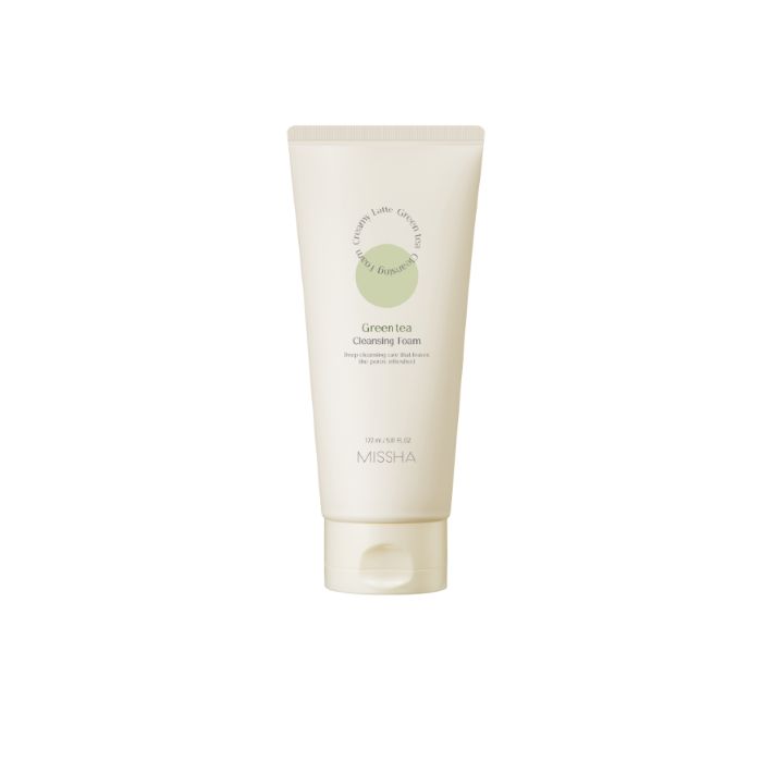 Cremiger Latte Grüner Tee Reinigungsschaum 180ml