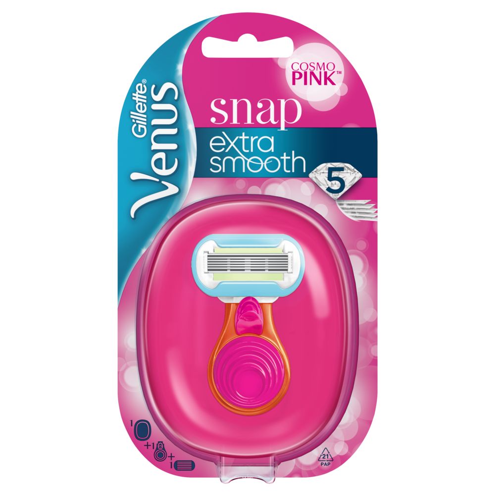 Gillette Venus - Nassrasierer für Frauen "Extra Smooth Snap" in Pink