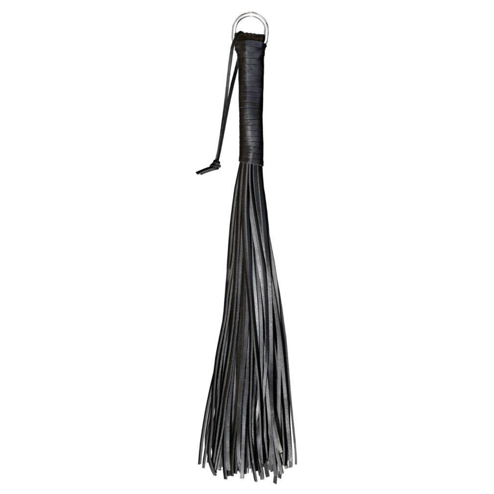 xx-dreamstoys Peitsche mit 48 Rindslederriemen schwarz