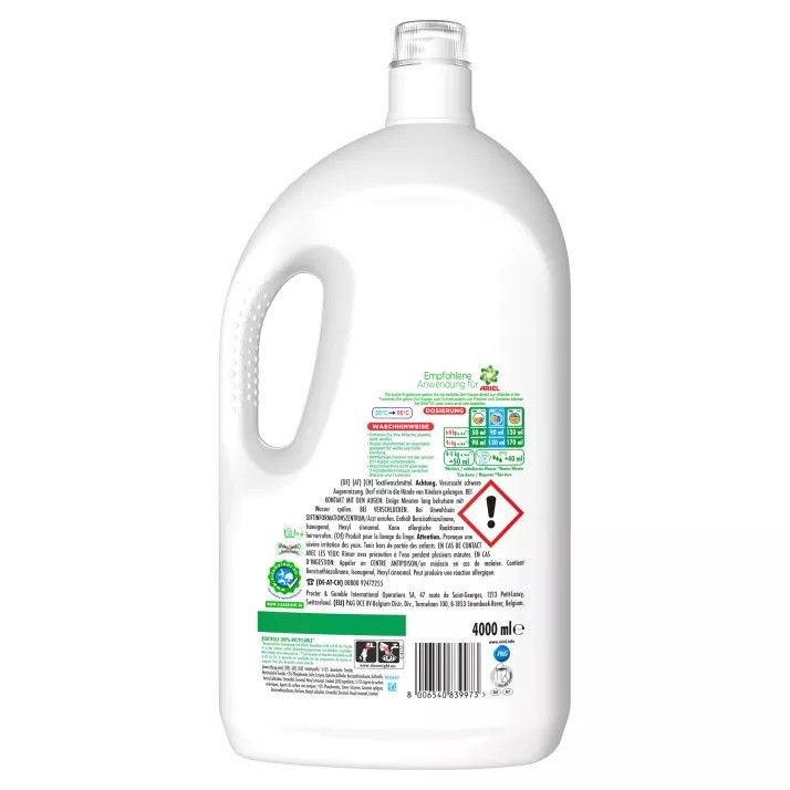 Ariel Flüssig Waschmittel Febreze 80WL