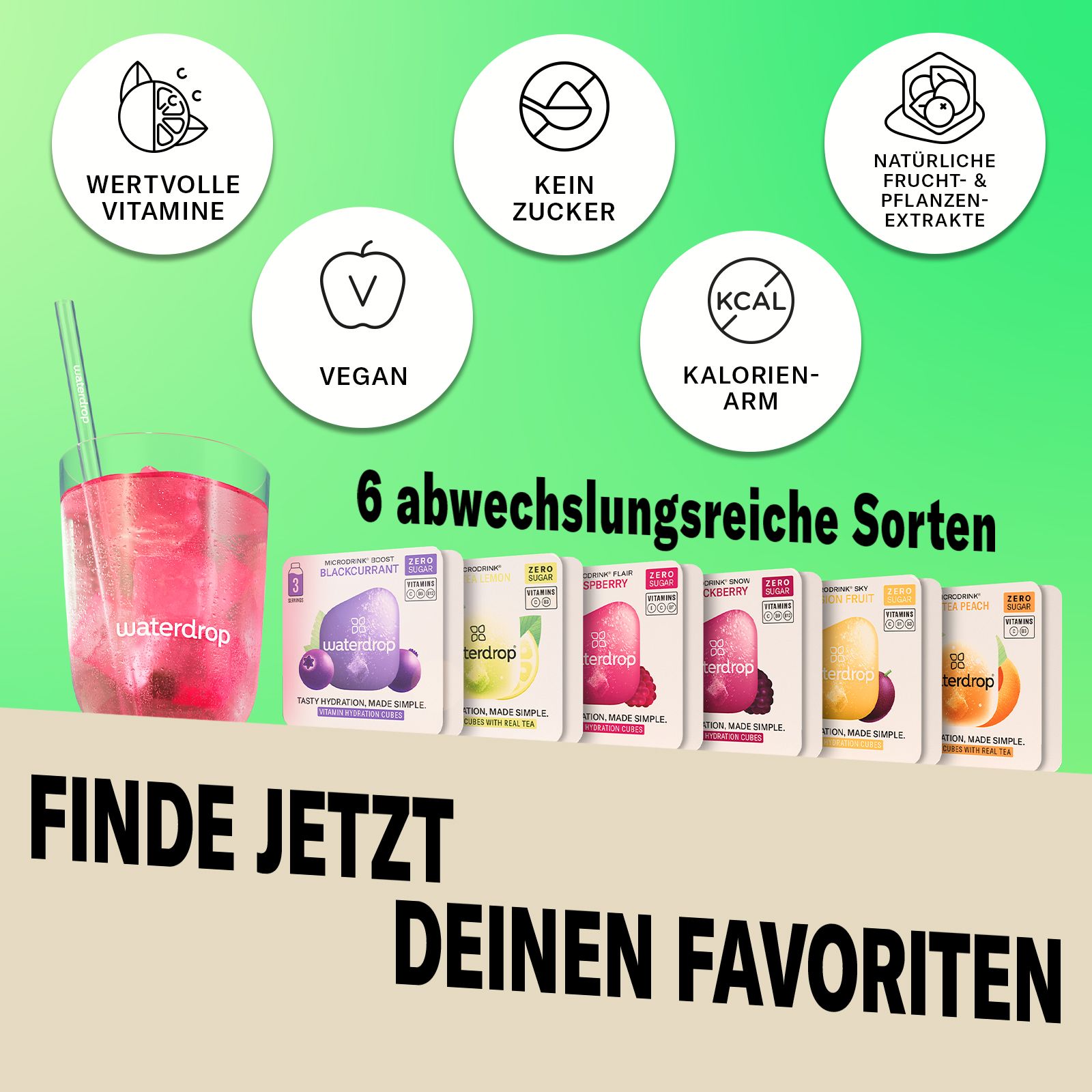 waterdrop® Starterset Glas