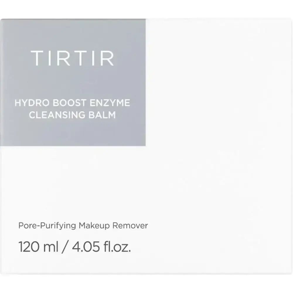 TIRTIR Hydro Boost Enzyme Reinigungsbalsam-Verpackung mit Produktinformationen und Volumenangabe.