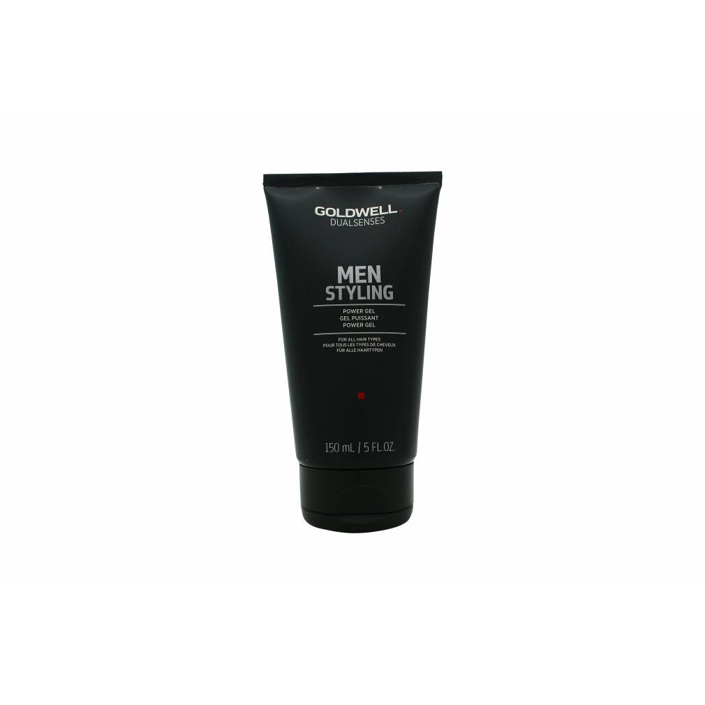 Schwarze Tube Goldwell Dualsenses Power Gel für Männer. Text: Men Styling, Power Gel. 150 ml/5 fl.oz.