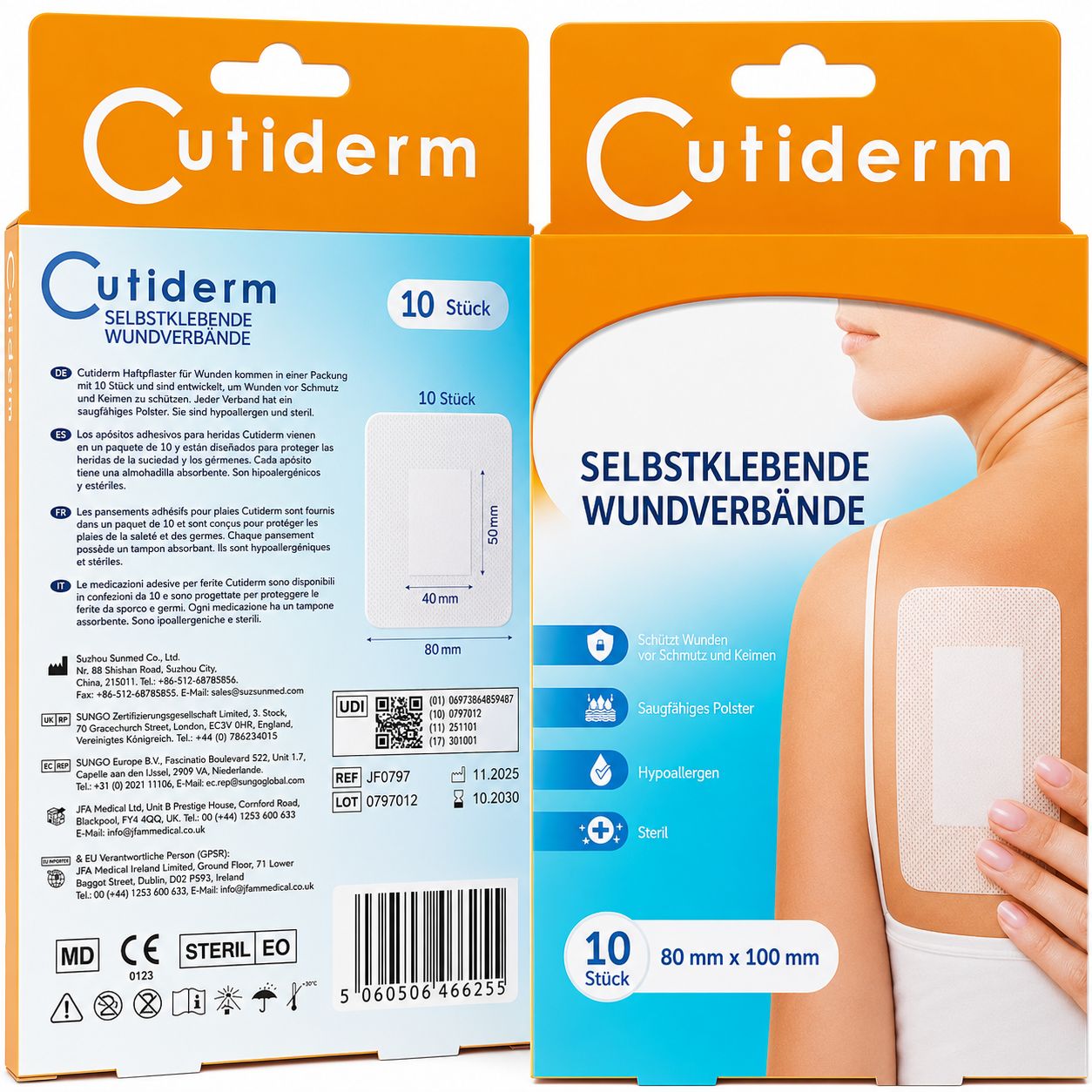 Cutiderm Steriler Wundverband 8 x 10 cm