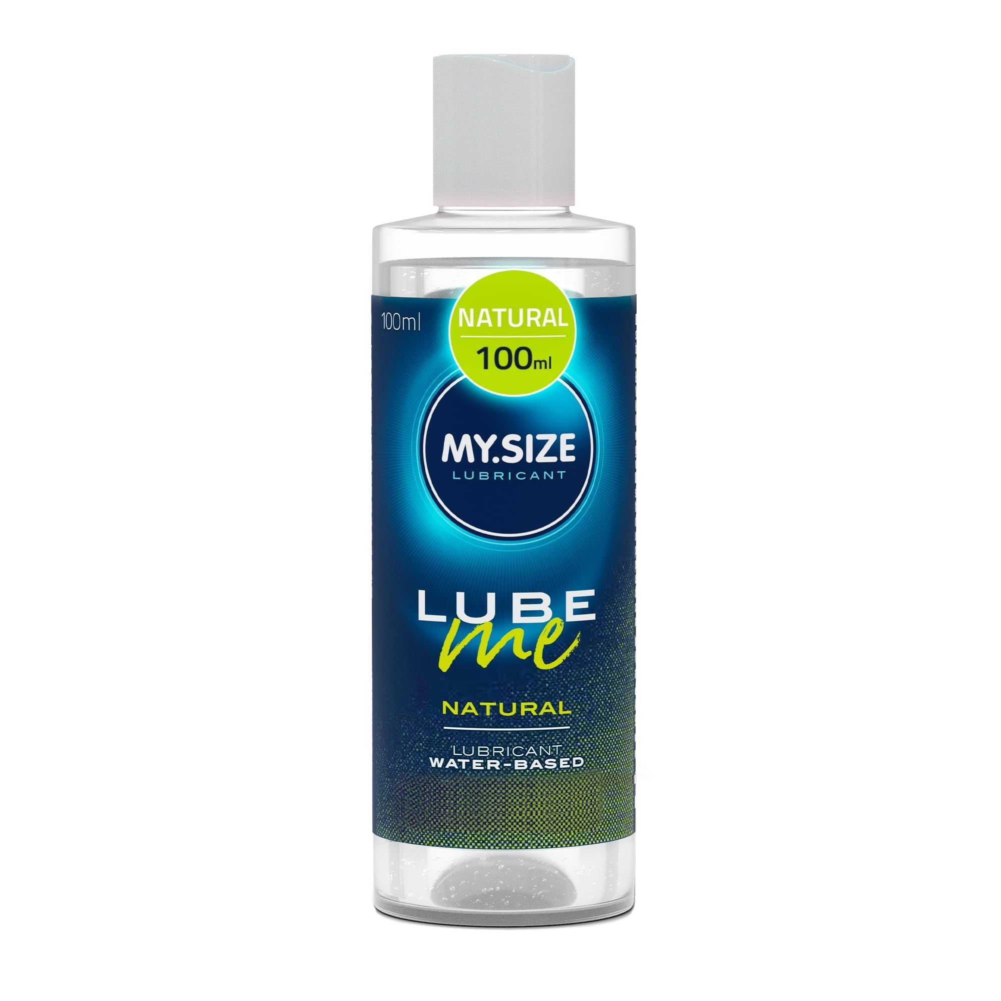 Flasche 'MY.SIZE LUBE ME NATURAL' Gleitmittel, 100ml. Wasserbasiert, mit hochwertigen Inhaltsstoffen.