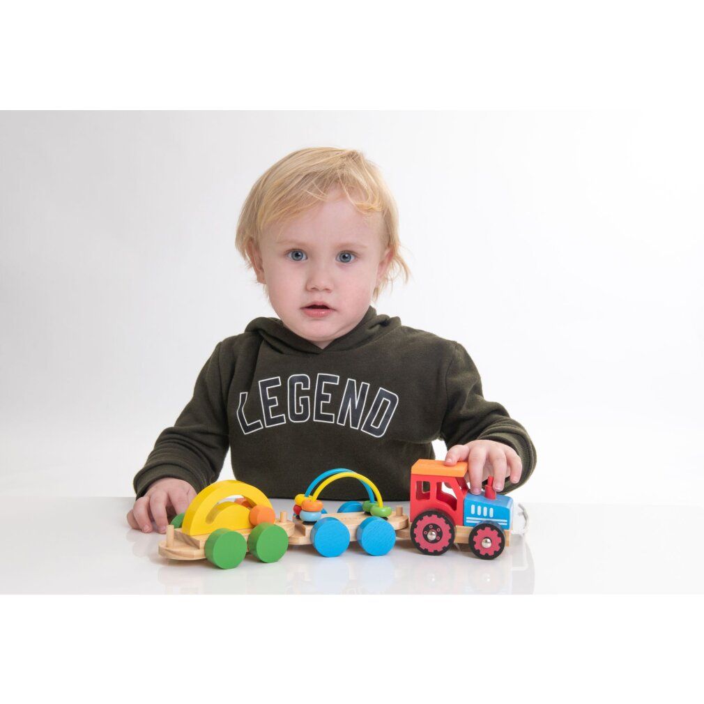 VEDES Großhandel GmbH - Ware SpielMaus Nachziehtraktor mit 2 Anhänger