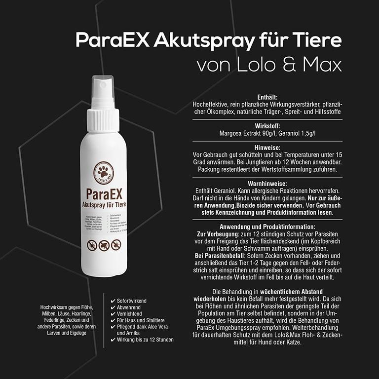 Lolo & Max - ParaEx - Akutspray für Tiere