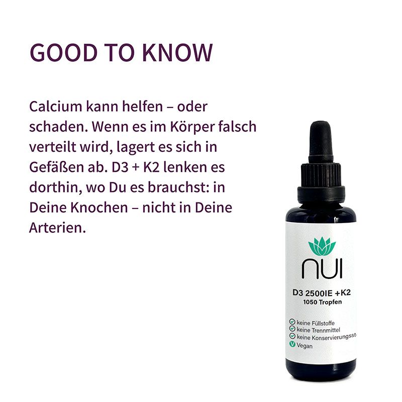 NUI Vitamin D3&K2 2.500IE