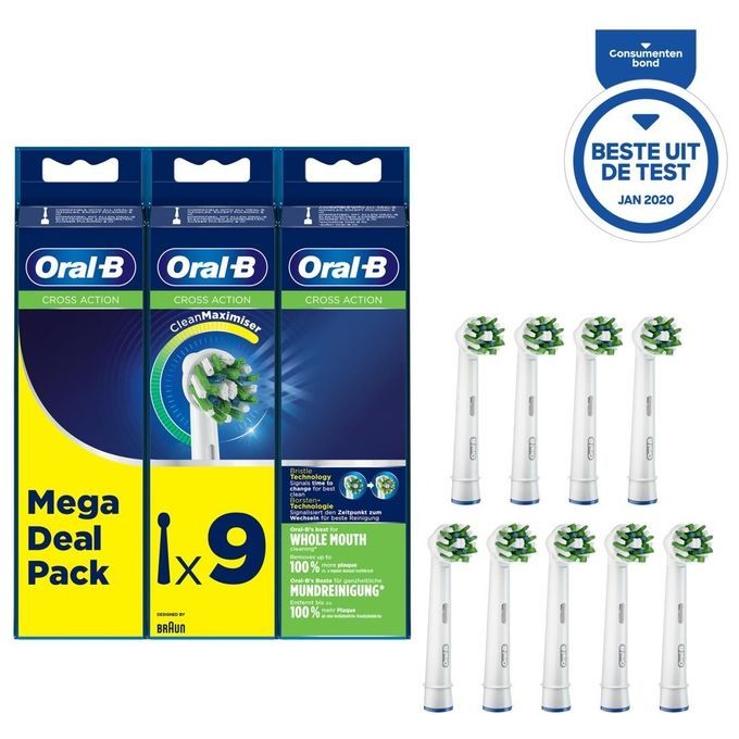 Oral-B Crossaction 3+3+3 Pack FFS