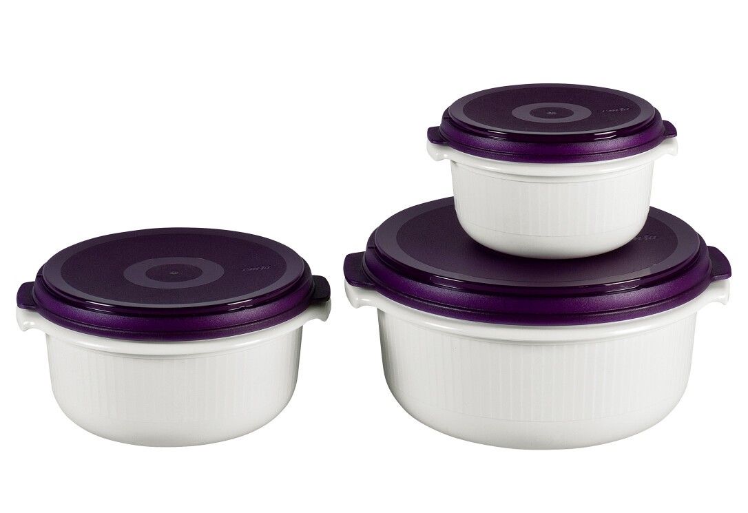 Emsa Micro Family Mikrowelle Starterset Brombeere Vorratsdosen