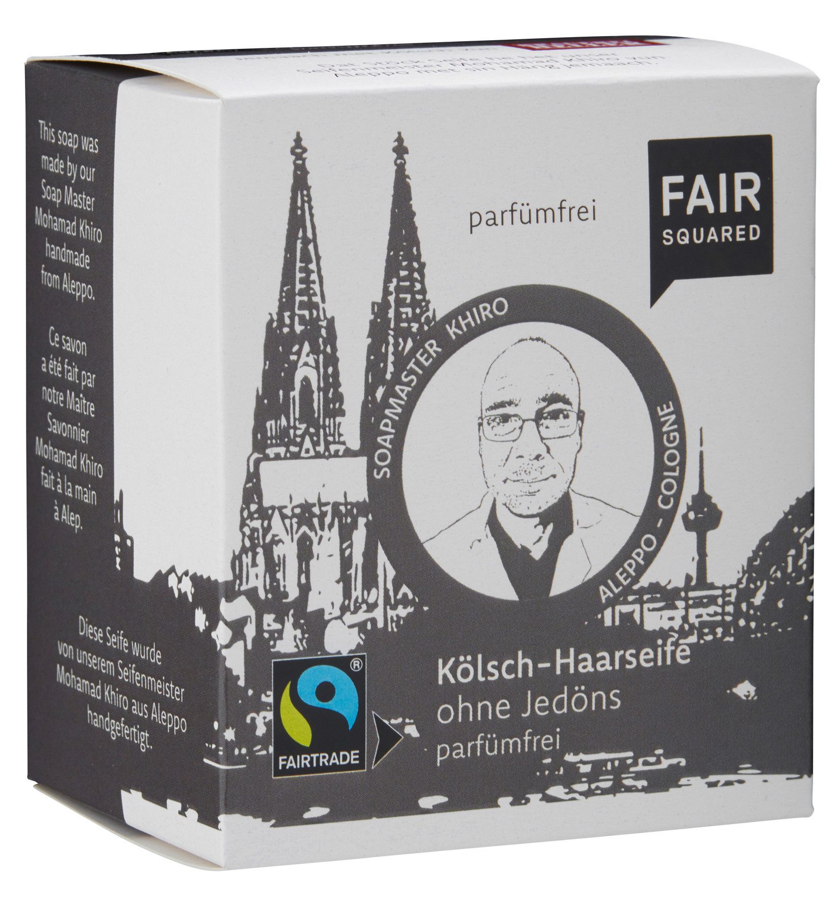 FAIR SQUARED Kölschseife ohne Jedöns för de Pläät