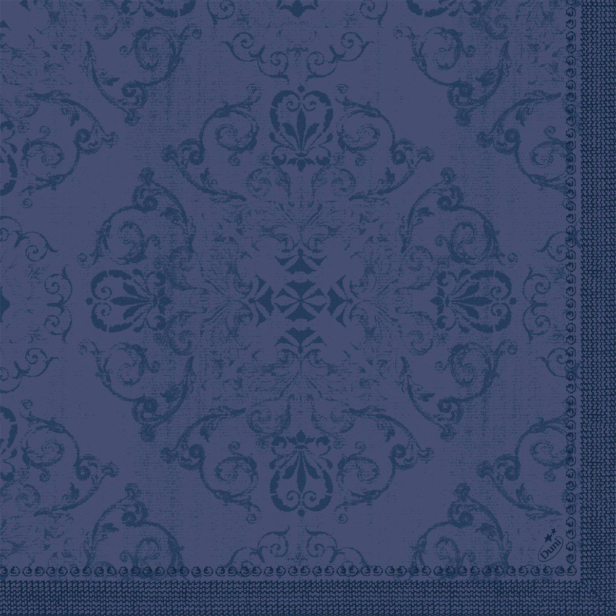 12x Dunilin-Servietten 40 x 40  1/4 Falz Opulent Dark Blue