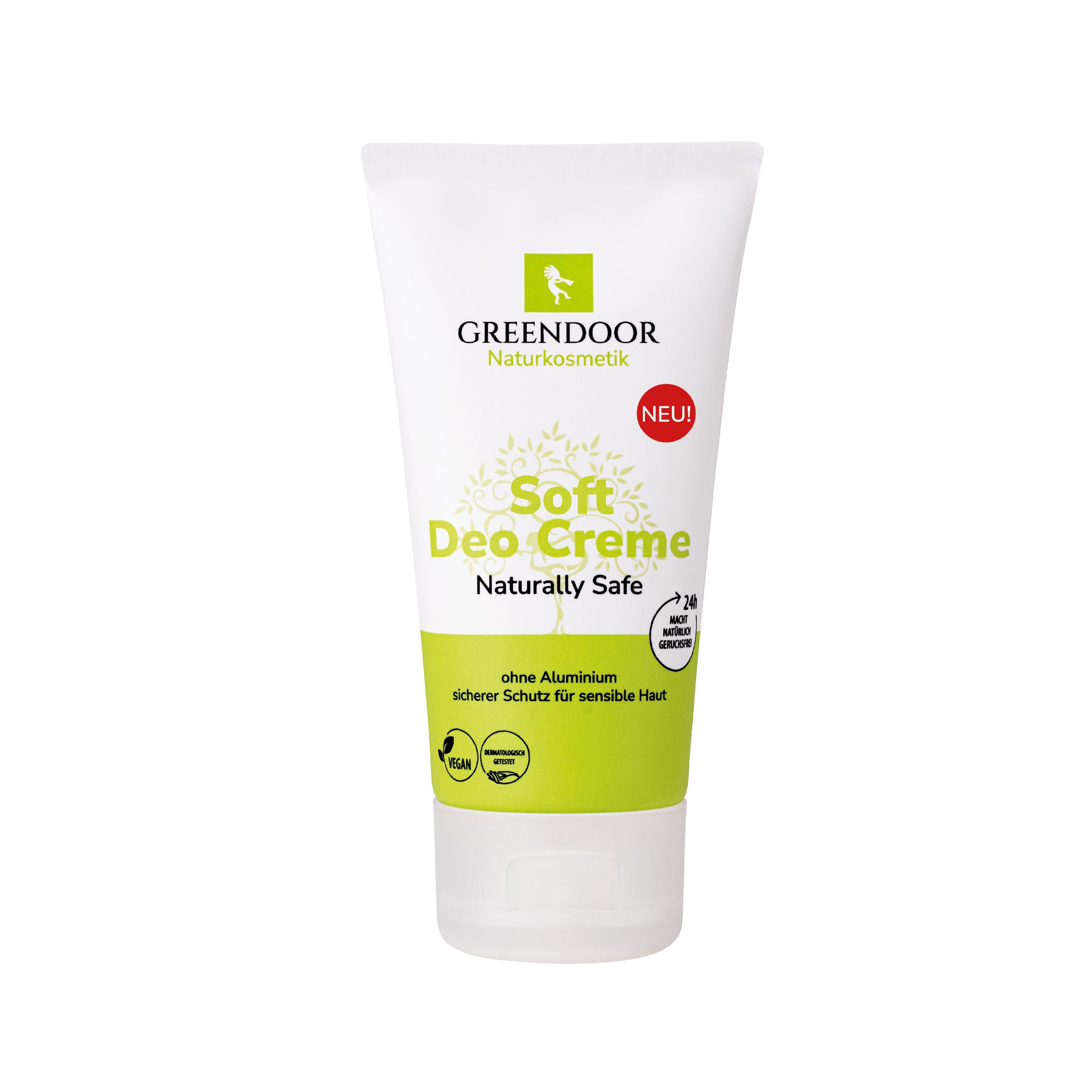 GREENDOOR Soft Deo Creme in der Tube Naturally Safe