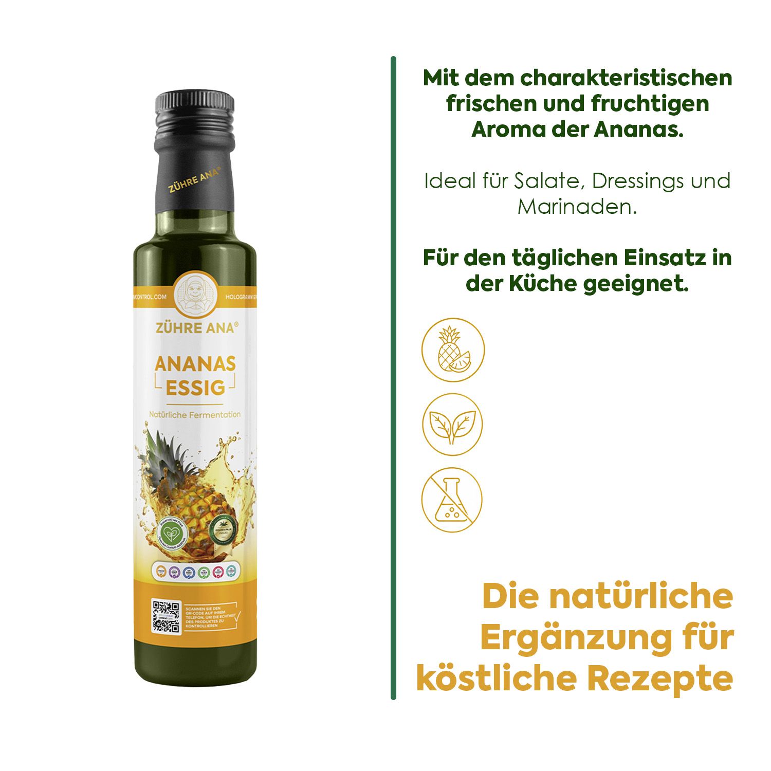 ZÜHRE ANA Ananas Essig