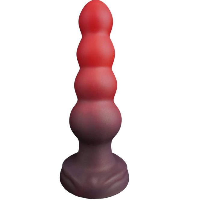 Laphwing Silikon-Dildo mit vier abgestuften Abschnitten, 18,5 cm
